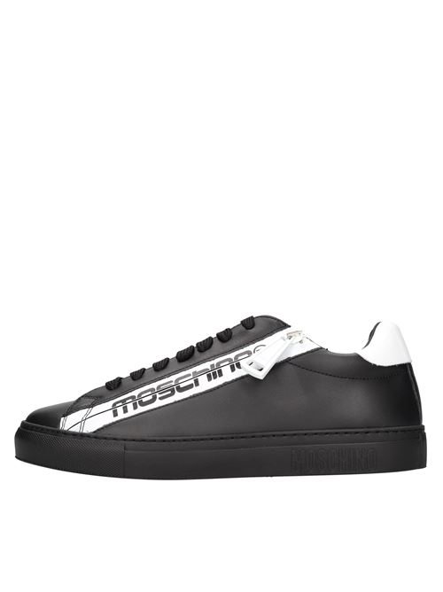 Sneakers in pelle MOSCHINO COUTURE | MB15192G1EGAE00ANERO-BIANCO